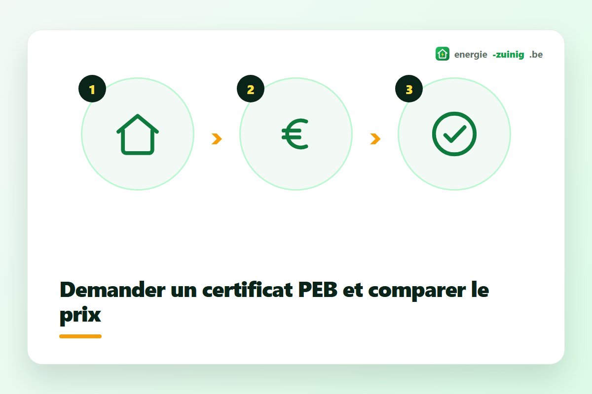 Demander un certificat PEB et comparer le prix de plusieurs certificateurs agrees