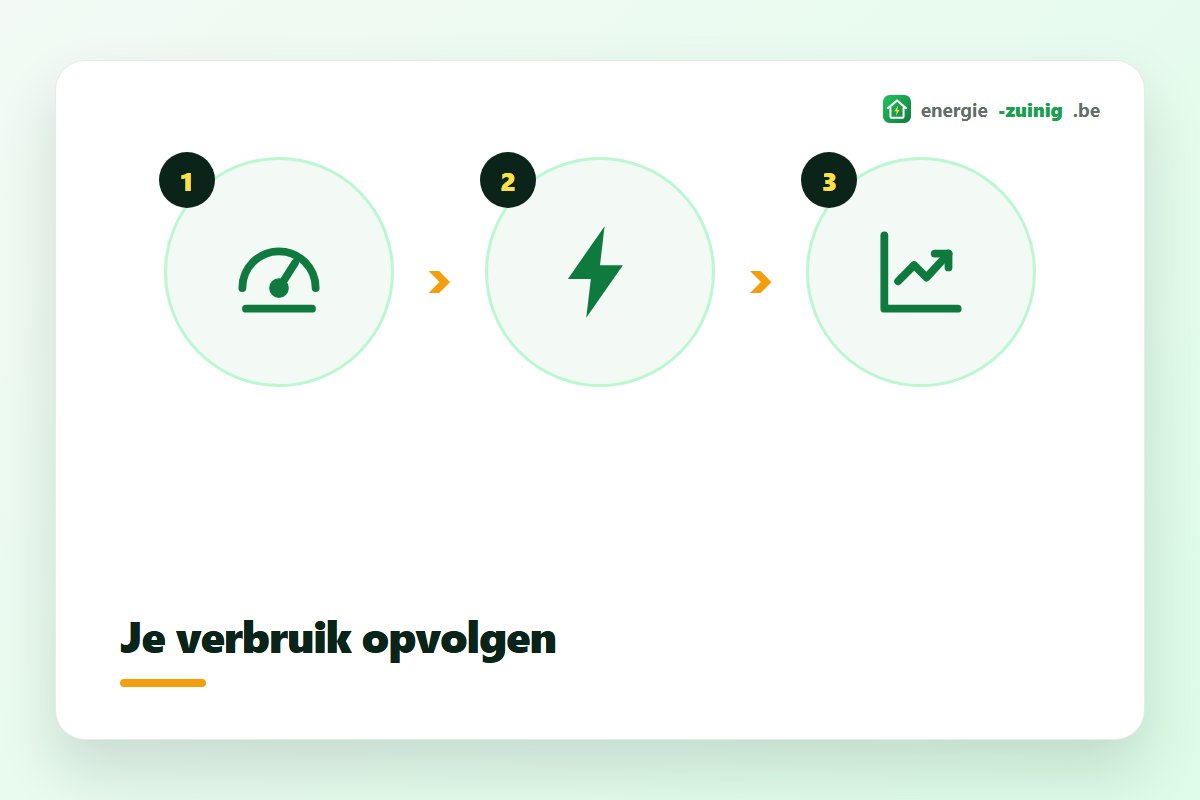 Verbruik opvolgen via de digitale meter en een app