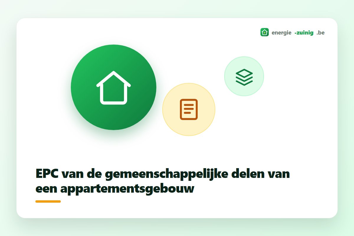 EPC van de gemeenschappelijke delen van een appartementsgebouw in Vlaanderen