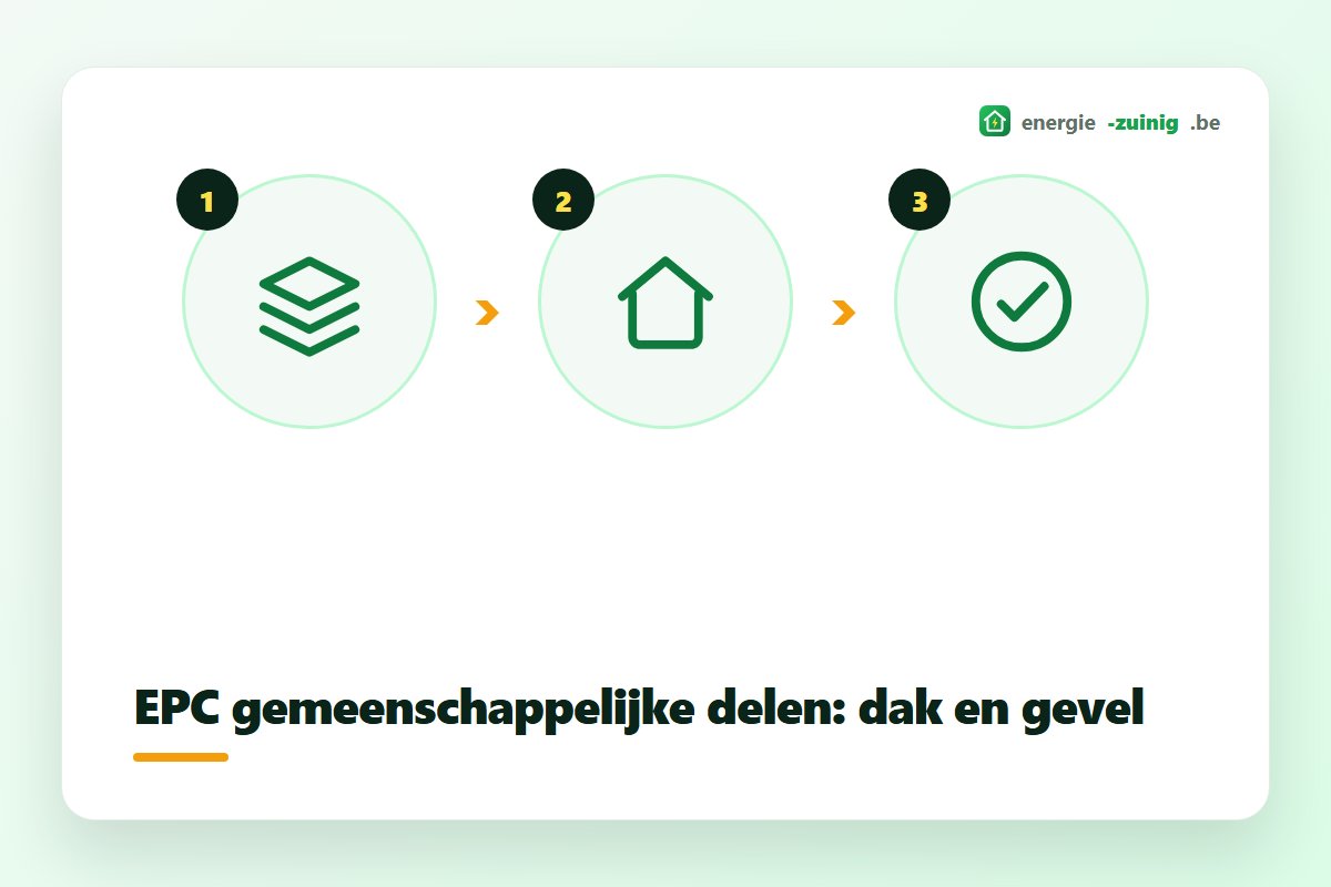 EPC gemeenschappelijke delen beschrijft dak, gevel en stookplaats van het gebouw