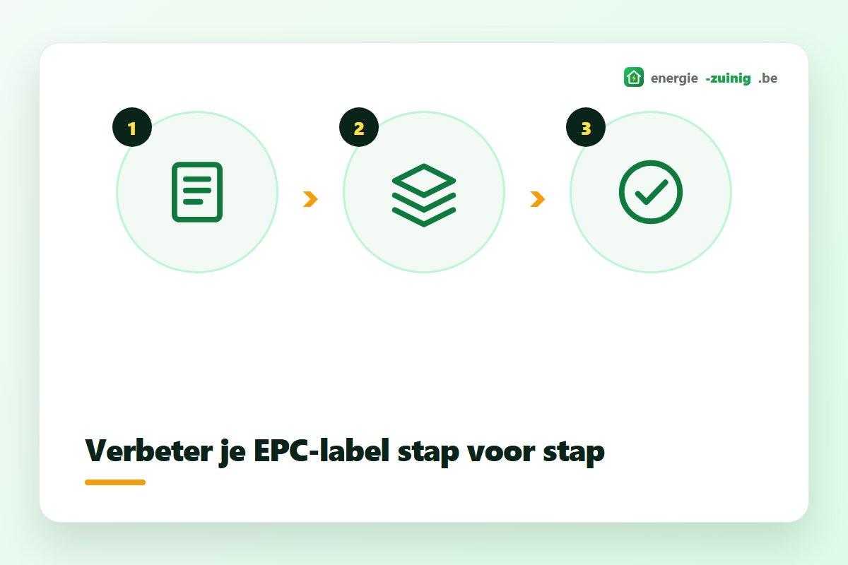 EPC-label verbeteren stap voor stap met isolatie, renovatie en een nieuw certificaat