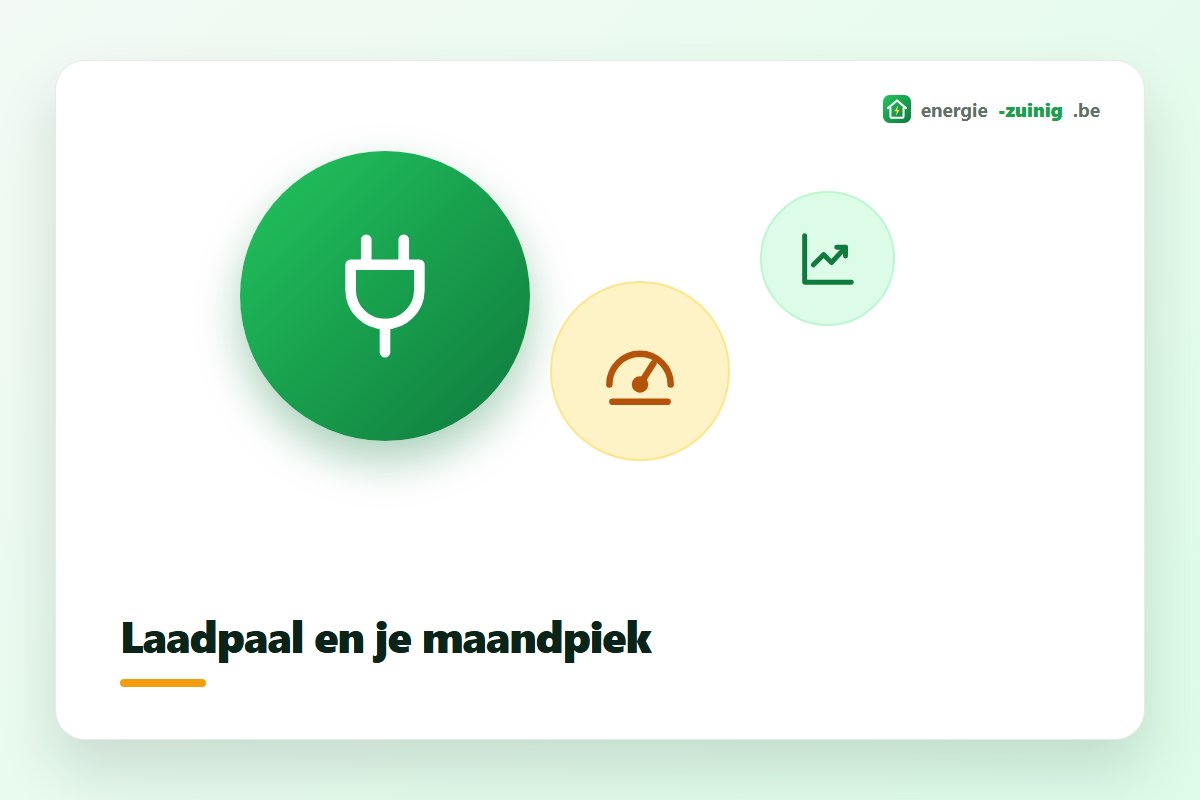 Laadpaal en de invloed op je maandelijkse kwartierpiek