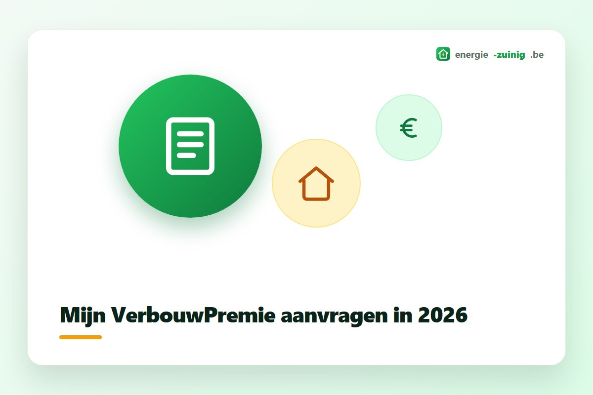 Aanvraag van Mijn VerbouwPremie in 2026 met eindfactuur en inkomenscategorie