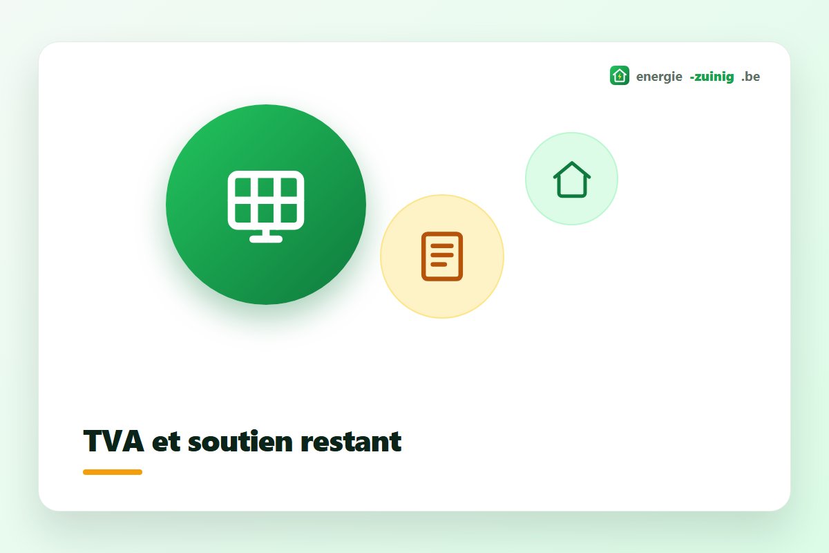 Aperçu de la TVA réduite et des formes de soutien financier au photovoltaïque en Belgique francophone