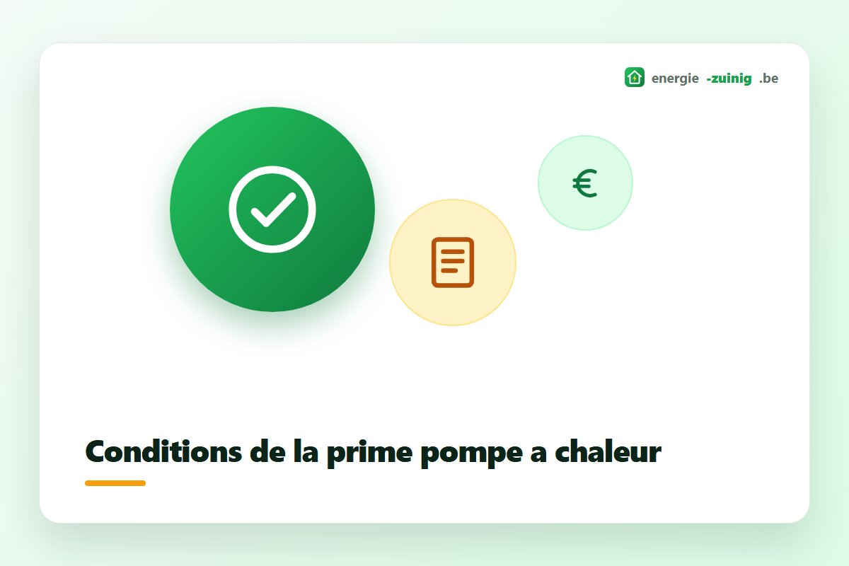 Conditions de la prime pompe à chaleur comme le SCOP minimal et l'entrepreneur enregistré