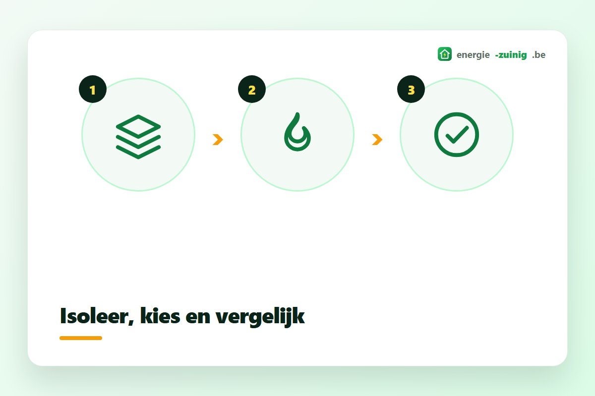 Verwarmingssystemen vergelijken en kiezen: eerst isoleren, dan het systeem bepalen