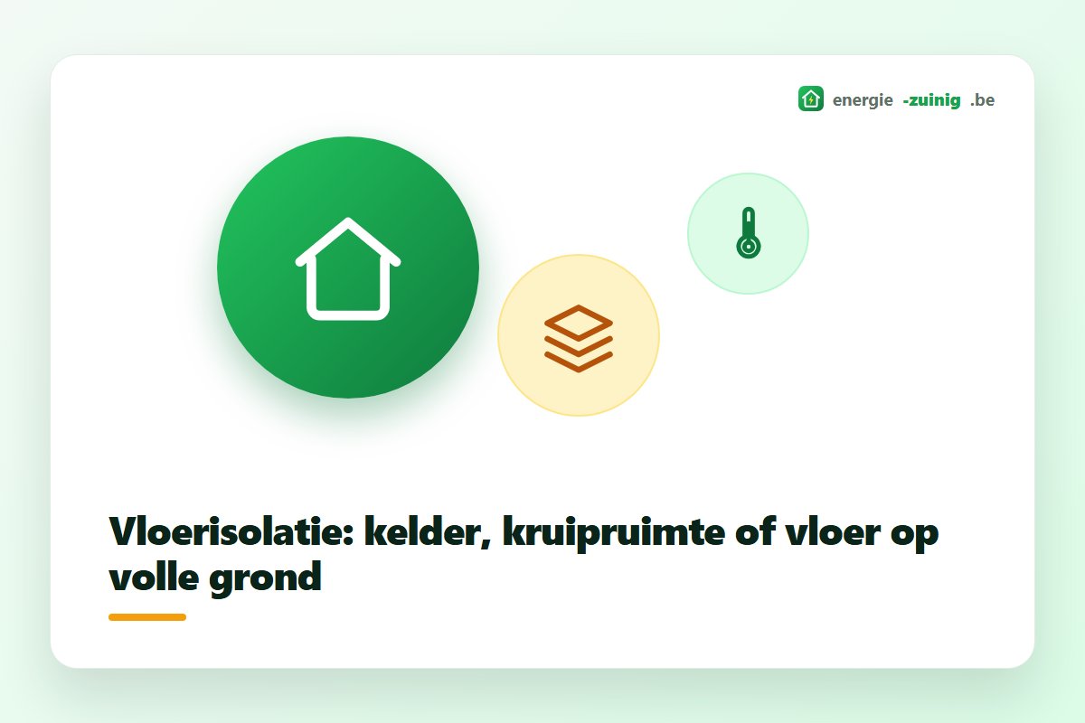 Vloerisolatie in Vlaanderen: isolatieplaten tegen het kelderplafond van een bestaande woning