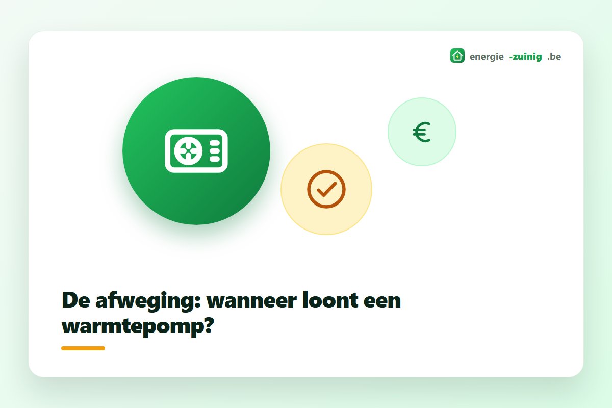 Afweging van de voor- en nadelen van een warmtepomp voor een Vlaamse woning